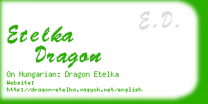 etelka dragon business card